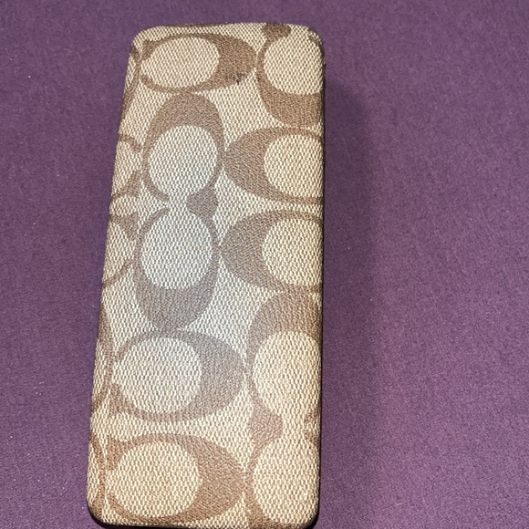 Coach vintage hard shell hinged eyeglass case. GUC - Picture 4 of 6